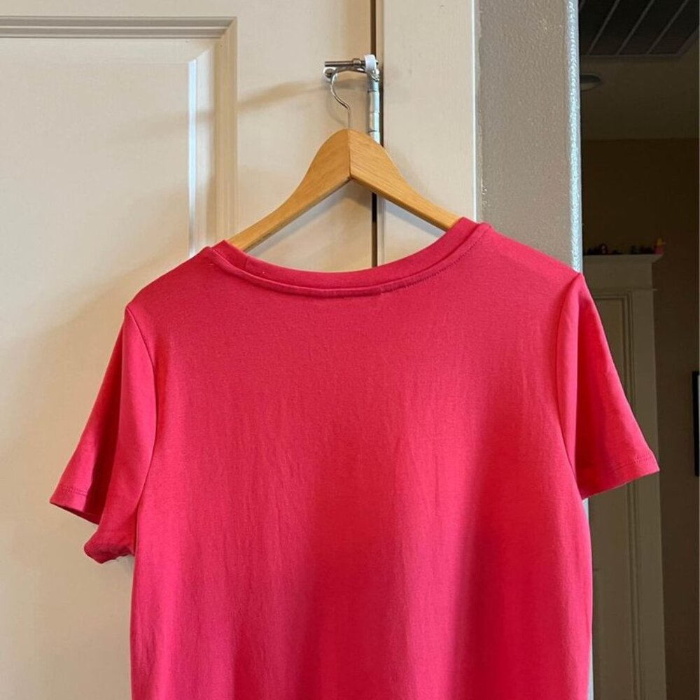 Women's Ellen Tracy T-Shirt Dress-Color Red Robin-Size L - Picture 4 of 8
